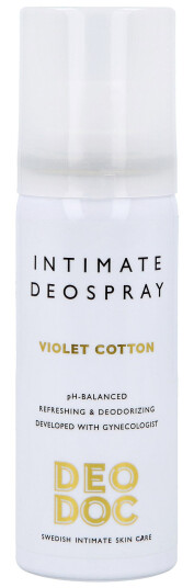 DeoDoc Intimate deospray 0 % aluminium Violet Cotton 50 ml