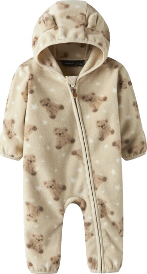 Name It Nbnmeeko Fleece Suit Aop Cream 62 68