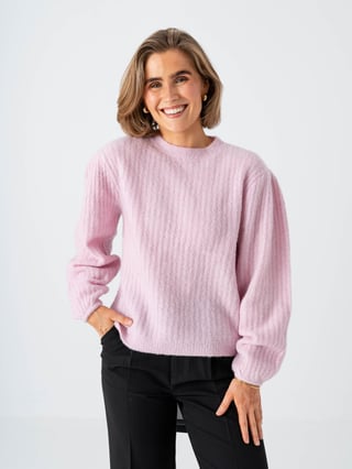 Comprimé Sleeve Sweater Rosa 40