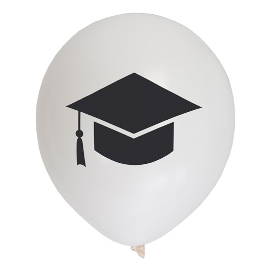 Hisab/Joker Company AB Ballonger Eksamenshatt - 6-pakning