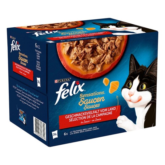 Felix Latz Sensations 24 X 85 G 24 X 85 G Kjøttblanding I Saus
