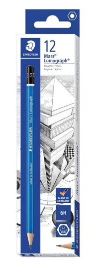 Staedtler Pencil Mars Lumograph 6H 12 pcs