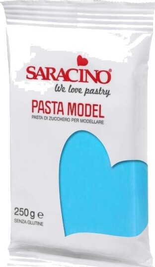 Saracino Modelleringspasta Lys Blå 250g | Slikkepott.No
