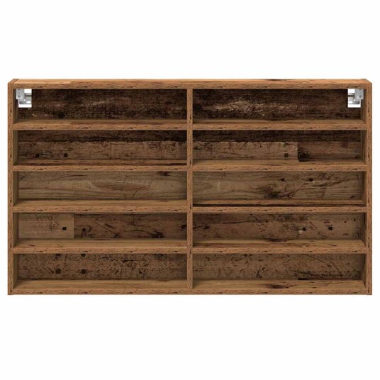 Vitrine Cabinet Gamle treverk 100x15x58 cm Konstruert tre