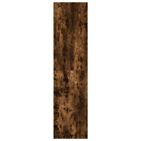 Garderobe røkt eik 80x50x200 cm konstruert tre 8721158340429