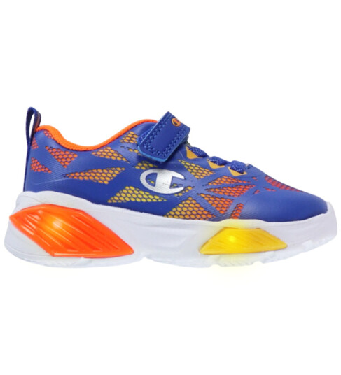 Champion Sko m. Lys Wave Tri B TD Kobolt Blue 22 Blinkende sko Blå Oransje Champion Sko m. Lys Wave Tri B TD Kobolt Blue 22 Blinkende sko Blå Oransje
