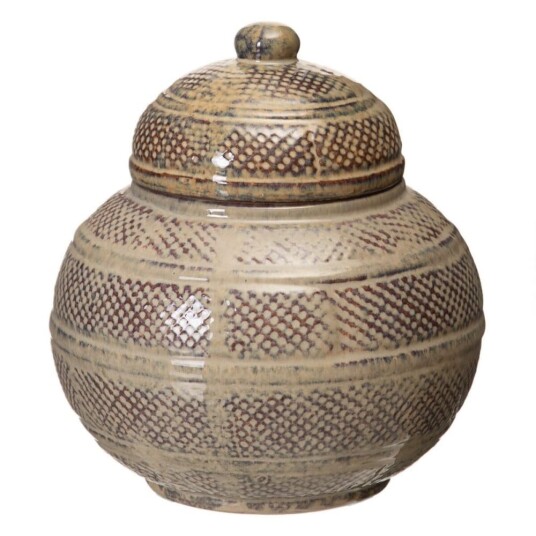 Bigbuy Home Vase 20 X 20 X 21,5 Cm Keramikk Brun