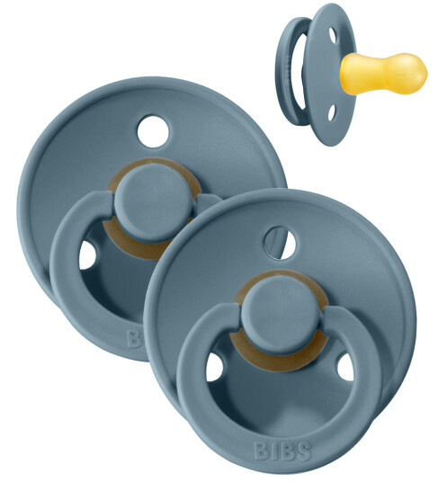 Bibs Colour Smokker Str. 2 2 pack Rund Petrol 6 18 md Smokk Blå 62 86