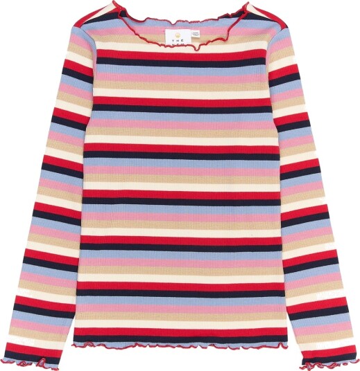 The New Multi Striped Rosie L_S Rib Tee 5 6 år