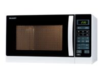 Sharp R-7429(W)W - Mikrobølgeovn med grill - 25 liter - 900 W - hvit
