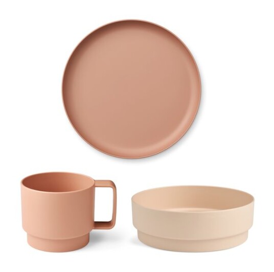 Liewood Walt Tableware Set Rosa Mix