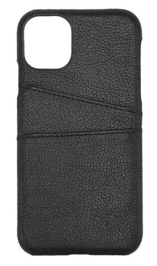 GEAR Onsala Skinn Mobildeksel med Kortholder til iPhone 11 - Svart