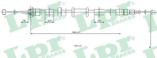 Tautrekk håndbremse LPR C0519B
