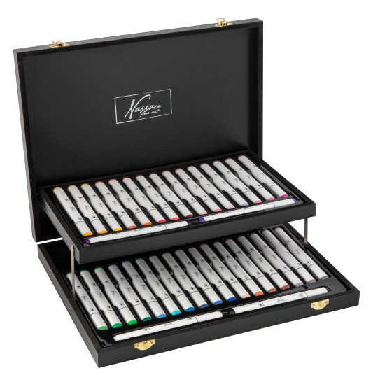 Nassau Markers in wooden box 36 pcs AR0115/22GE Nassau Markers in wooden box 36 pcs AR0115/22GE