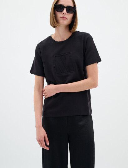 InWear Vincentiw Logo Tshirt - Black - M