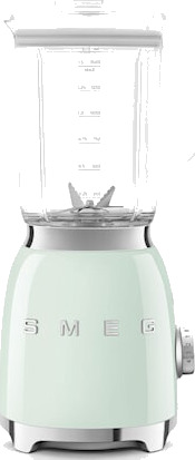 Smeg 50's Style Blender 1,5L Pastellgrønn med Isknuser og Pulsfunksjon BLF03