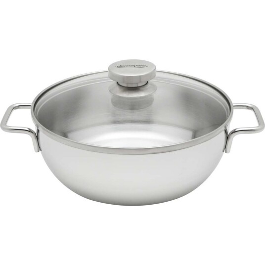 Demeyere Apollo Lav gryte med glasslokk, 24 cm 3,3 L Demeyere Apollo Lav gryte med glasslokk, 24 cm 3,3 L