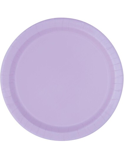 Unique 16 stk Lavendel Papptallerkener 22 cm 31348