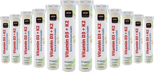 12-pack Vitamin D3 + K2 12 x 20 brusetabletter 12-pack Vitamin D3 + K2 12 x 20 brusetabletter