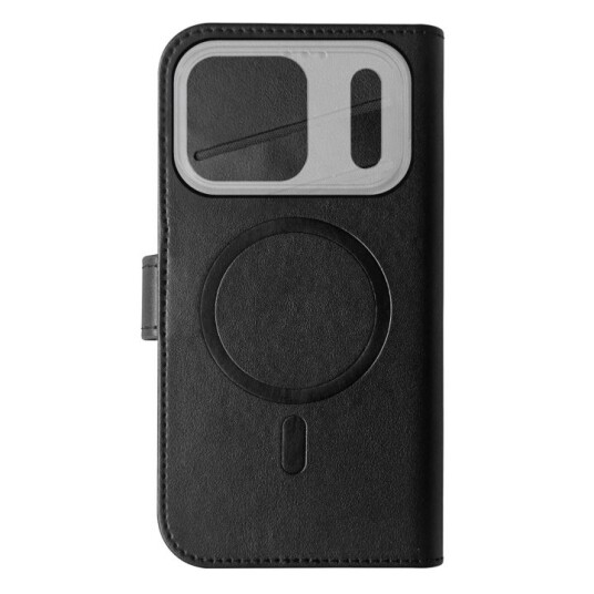 Celly Wallet Case Lommebokdeksel MagSafe kompatibel iPhone 17 Pro Svart