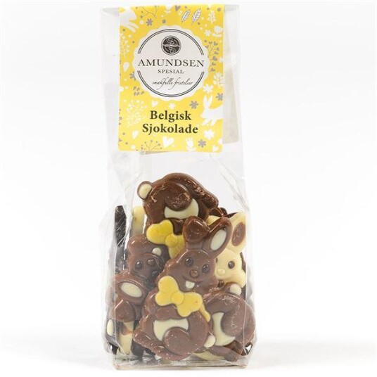 Amundsen Spesial Sjokoladekaniner 150g gul Amundsen Spesial Sjokoladekaniner 150g gul