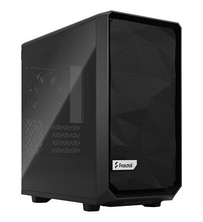 Fractal Design Meshify 2 Mini mATX Kabinett Svart med Herdet Glass Fractal Design Meshify 2 Mini mATX Kabinett Svart med Herdet Glass