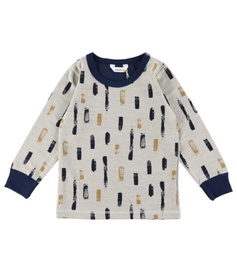 Joha Genser Ull/Bomull Beige 140 Genser Blå