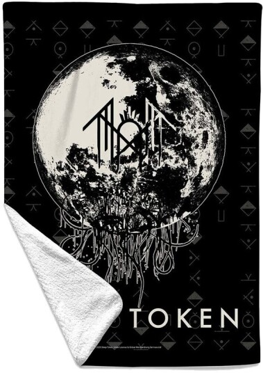 Rocksax Sleep Token The Summoning Black/White Sherpa Fleece Throw 50 in x 60 in 78899316
