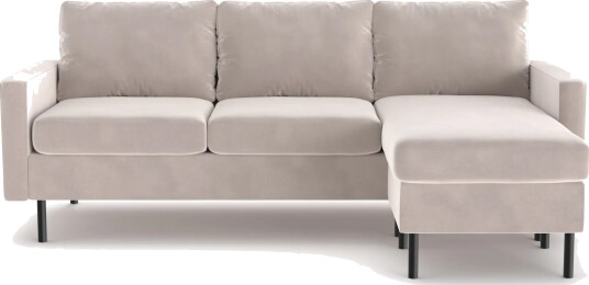 Peppe 3 seters Vendbar L formet Divansofa i Manchester Beige