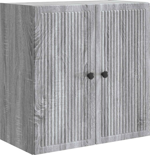 vidaXL Vegghengt skap Grå Sonoma 59 x 31 x 60 cm Konstruert tre
