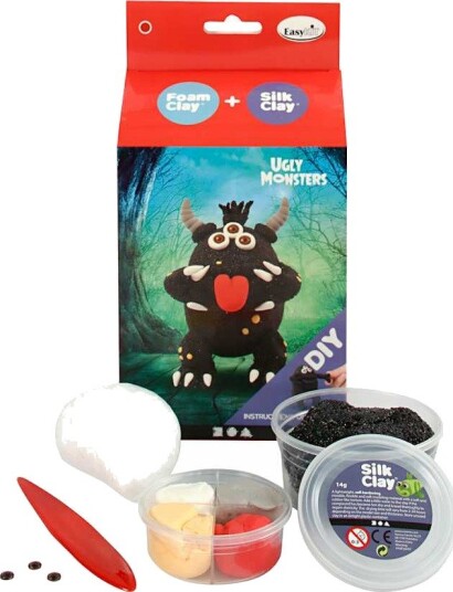Startsett Creativ Company Funny Friends Monster Svart