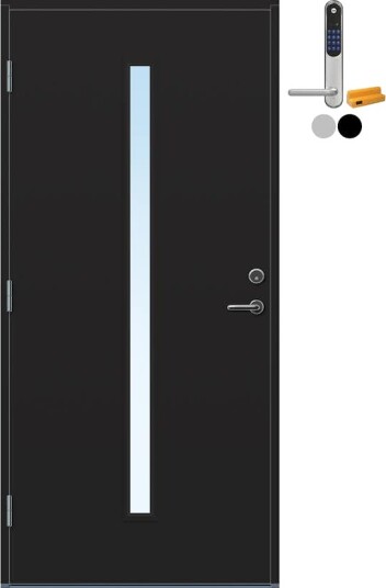 Ytterdør Bygg1 Hovdeby Thermoisolert med Yale Doorman Classic Home Ytterdør Bygg1 Hovdeby Thermoisolert med Yale Doorman Classic Home