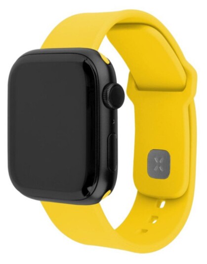 Fixed Sporty Silikone Urrem til Apple Watch - 42/44/45/46mm Gul