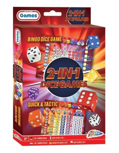 Grafix Dice Games 2in1 Bingo & Quick and Tactic