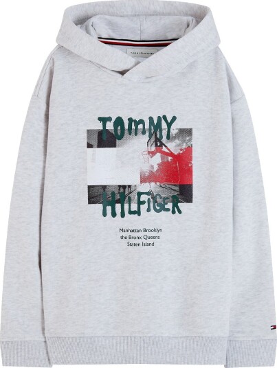 Tommy Hilfiger Hettegenser Grey Heather Tommy Hilfiger 7 år (122) Hettegenser Grå