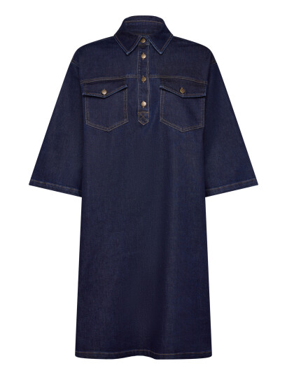 Saint Tropez Loesasz Denim Dress Navy S Saint Tropez Loesasz Denim Dress Navy S