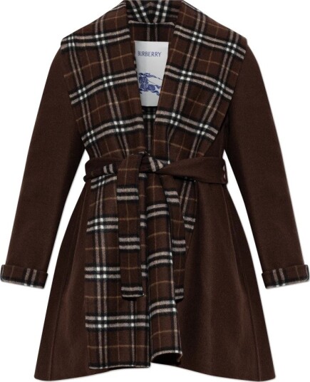 Burberry Dame Frakker Brun 3XS,