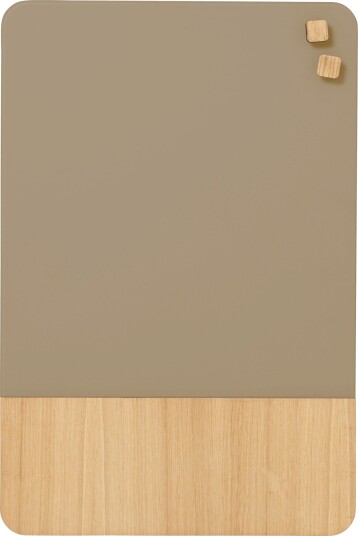 Magnetisk Naga Glasstavle 40X60 Cm Beige/Eikefiner Magnetisk Naga Glasstavle 40X60 Cm Beige/Eikefiner