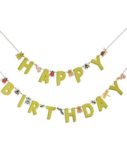 Happy Birthday Girlander Insekter 1.5 meter Bug Party