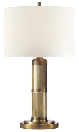 Longacre bordslampa antik mässing
