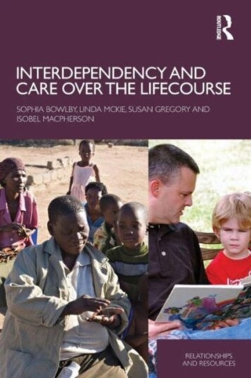 Interdependency and Care over the Lifecourse