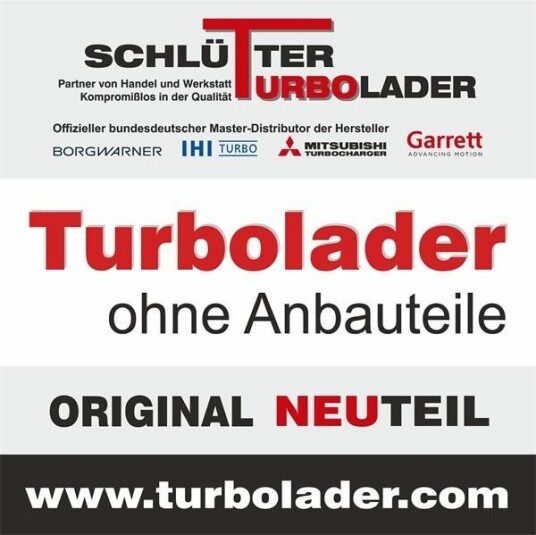 Turbolader SCHLÜTTER TURBOLADER 172 10515