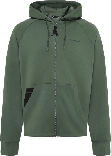 Champion Hooded Full Zip Sweatshirt   Khaki green   XS