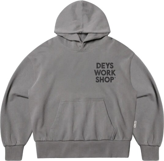 DEYS Moreno Print Hoodie   WASHED GREY   L