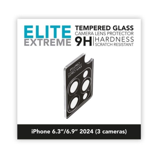 Linocell Elite Extreme Beskyttelse for kameralinsen iPhone 16 Pro og 16 Pro Max Linocell Elite Extreme Beskyttelse for kameralinsen iPhone 16 Pro og 16 Pro Max