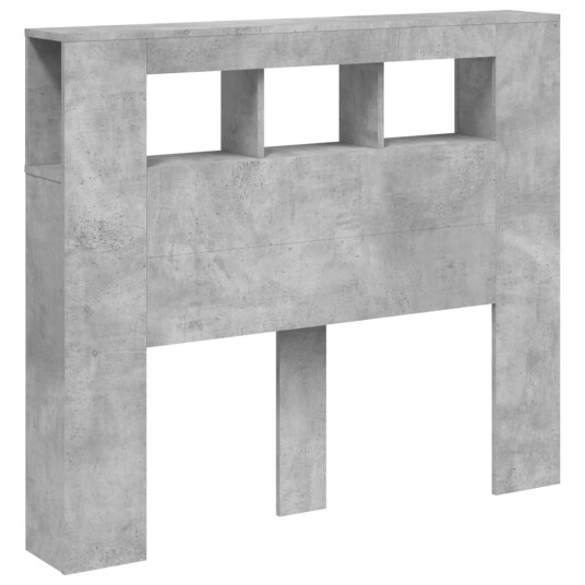 Sengegavl med LED betonggrå 120x18,5x103,5 cm konstruert tre 8721012259249 Sengegavl med LED betonggrå 120x18,5x103,5 cm konstruert tre 8721012259249
