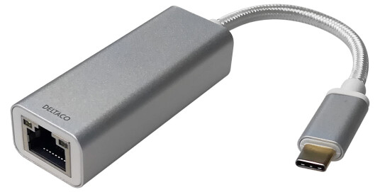 DELTACO USB-C network adaptor 2,5G aluminium