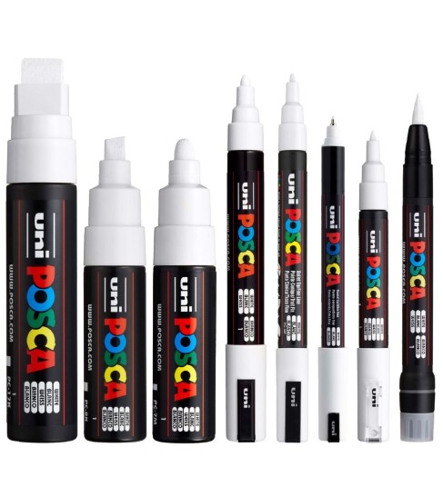 Posca White 8-sett Posca White 8-sett