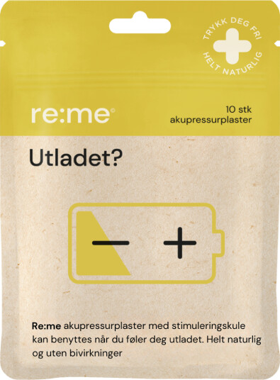 Re:me Utladet Akupressurplaster 10 stk. Re:me Utladet Akupressurplaster 10 stk.