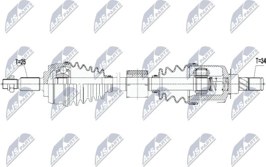 Nty Drivaksel NTY NPW RE 061